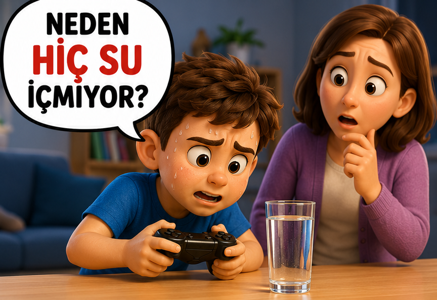 Çocuğunuz Neden Sürekli Su İstiyor (veya Hiç İstemiyor)? Susama Hissi Gelişimi