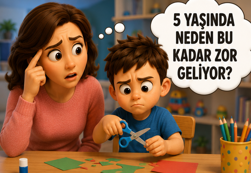 Çocuğunuzun Makasla Kesmekte Zorlandığını Fark Ettiniz mi? İnce Motor Becerisinin Kritik Penceresi