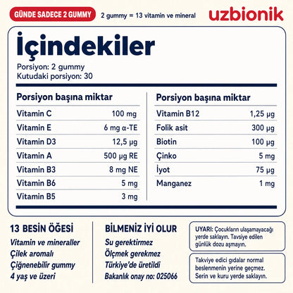 Uzbionik™  Multivitamin Gummy